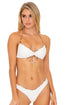 Luli Fama Safari Dreams REVERSIBLE DRAWSTRING HALTER BANDEAU TOP